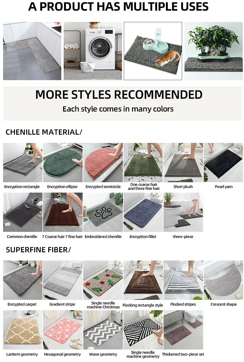 1 pieza Felpudo con diseño floral y letras Alfombra para puerta Alfombra de baño, cocina y jardín Antideslizante Alfombra pequeña para el hogar Alfombra de bienvenida para cocina