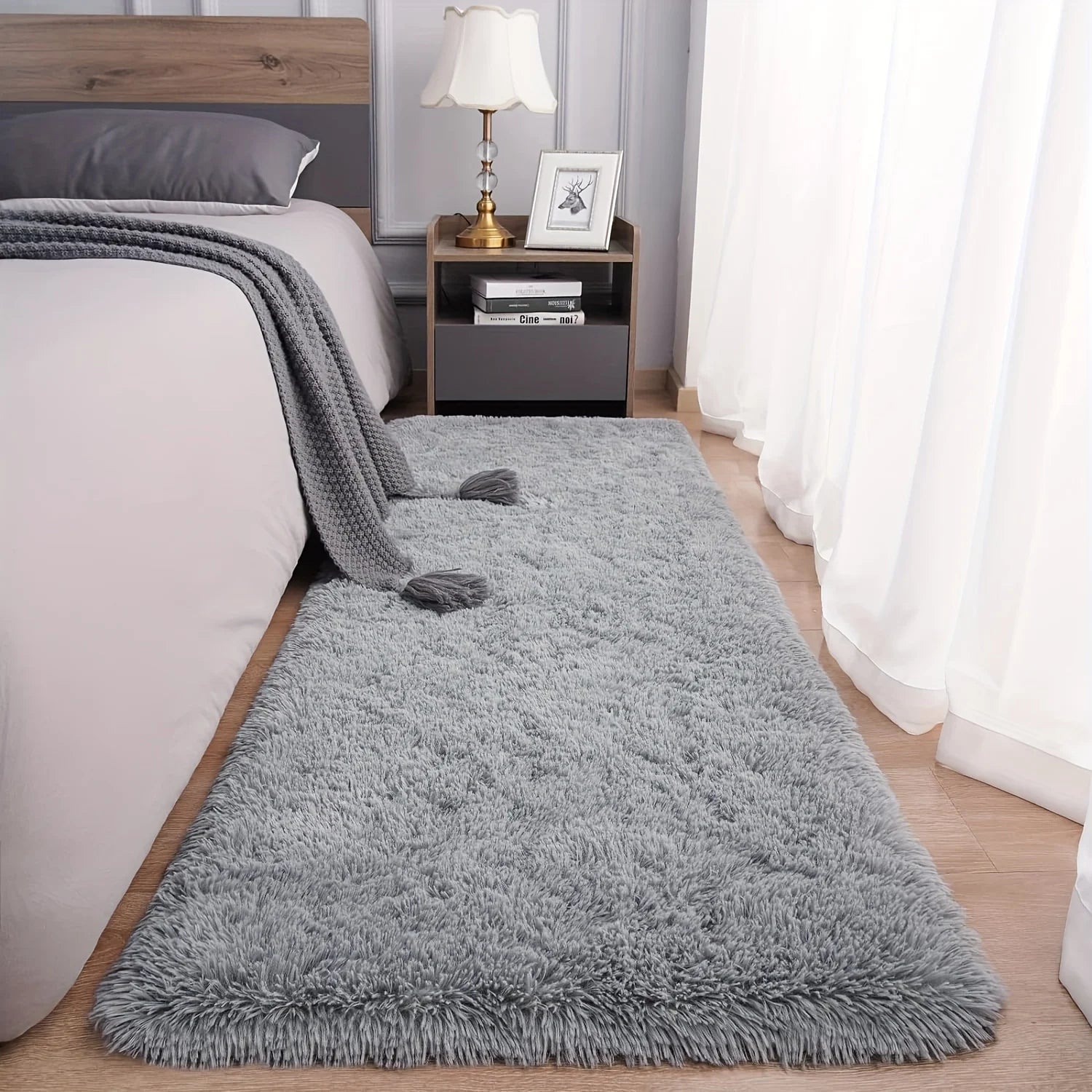 Alfombras de Pasillo y Sala de Estar VIKAMA de Felpa Ultra Suave, Duraderas y Lavables a Máquina para Dormitorio y Decoración del Hogar, Disponibles en Varios Colores