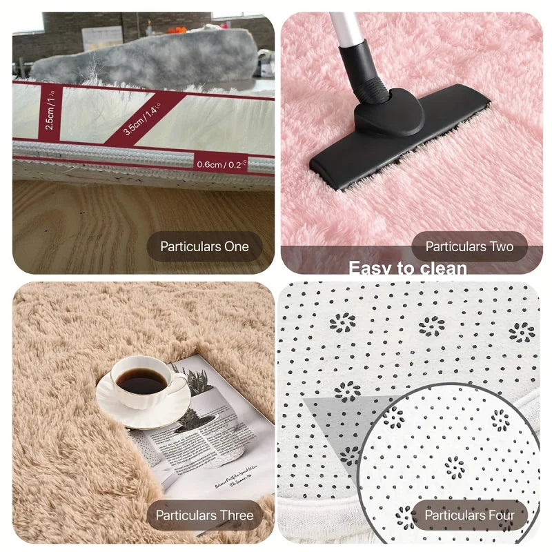 Alfombras de Pasillo y Sala de Estar VIKAMA de Felpa Ultra Suave, Duraderas y Lavables a Máquina para Dormitorio y Decoración del Hogar, Disponibles en Varios Colores