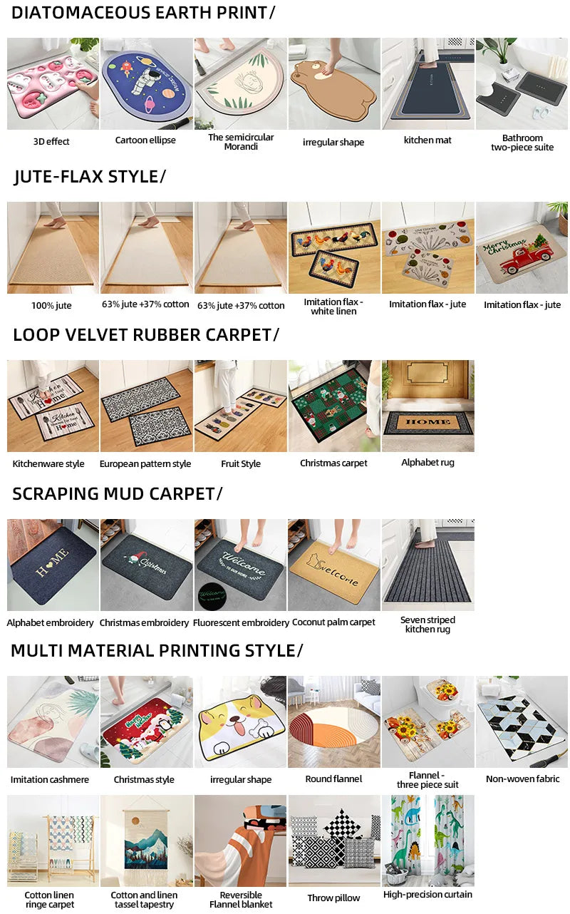 1 pieza Felpudo con diseño floral y letras Alfombra para puerta Alfombra de baño, cocina y jardín Antideslizante Alfombra pequeña para el hogar Alfombra de bienvenida para cocina